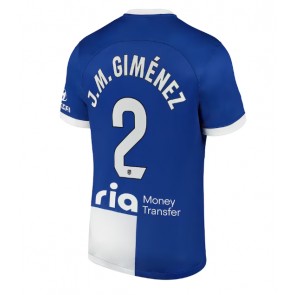 Atletico Madrid Jose Gimenez #2 Venkovní Dres 2023-24 Krátkým Rukávem