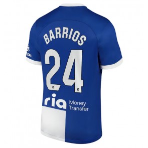 Atletico Madrid Pablo Barrios #24 Venkovní Dres 2023-24 Krátkým Rukávem