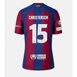 Barcelona Andreas Christensen #15 Domácí Dres 2023-24 Krátkým Rukávem