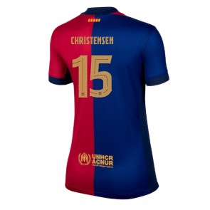 Barcelona Andreas Christensen #15 Domácí Dres pro Dámy 2024-25 Krátkým Rukávem