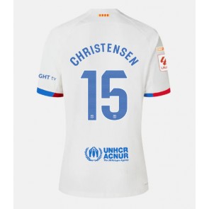 Barcelona Andreas Christensen #15 Venkovní Dres 2023-24 Krátkým Rukávem