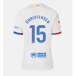 Barcelona Andreas Christensen #15 Venkovní Dres pro Dámy 2023-24 Krátkým Rukávem