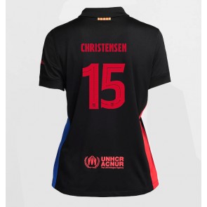 Barcelona Andreas Christensen #15 Venkovní Dres pro Dámy 2024-25 Krátkým Rukávem