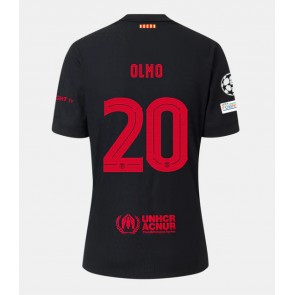 Barcelona Dani Olmo #20 Venkovní Dres 2024-25 Krátkým Rukávem