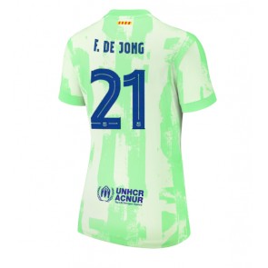 Barcelona Frenkie de Jong #21 Alternativní Dres pro Dámy 2024-25 Krátkým Rukávem