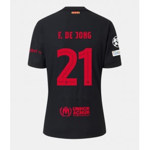 Barcelona Frenkie de Jong #21 Venkovní Dres 2024-25 Krátkým Rukávem