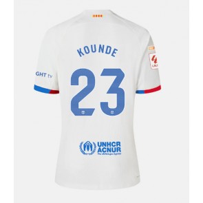 Barcelona Jules Kounde #23 Venkovní Dres 2023-24 Krátkým Rukávem