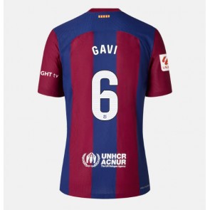 Barcelona Paez Gavi #6 Domácí Dres pro Dámy 2023-24 Krátkým Rukávem