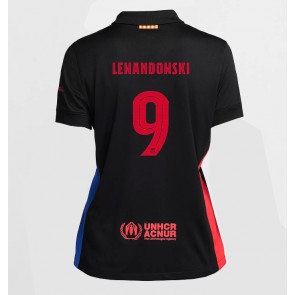 Barcelona Robert Lewandowski #9 Venkovní Dres pro Dámy 2024-25 Krátkým Rukávem