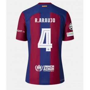 Barcelona Ronald Araujo #4 Domácí Dres pro Dámy 2023-24 Krátkým Rukávem