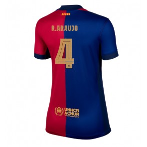 Barcelona Ronald Araujo #4 Domácí Dres pro Dámy 2024-25 Krátkým Rukávem