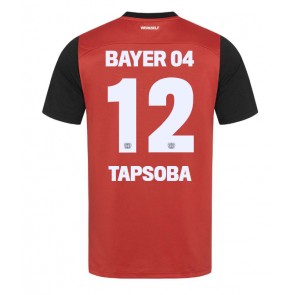 Bayer Leverkusen Edmond Tapsoba #12 Domácí Dres 2024-25 Krátkým Rukávem