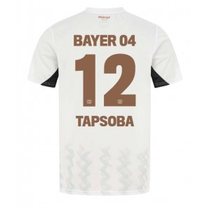 Bayer Leverkusen Edmond Tapsoba #12 Venkovní Dres 2024-25 Krátkým Rukávem