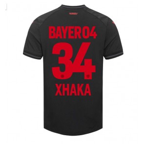 Bayer Leverkusen Granit Xhaka #34 Domácí Dres 2023-24 Krátkým Rukávem