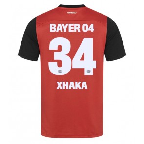 Bayer Leverkusen Granit Xhaka #34 Domácí Dres 2024-25 Krátkým Rukávem