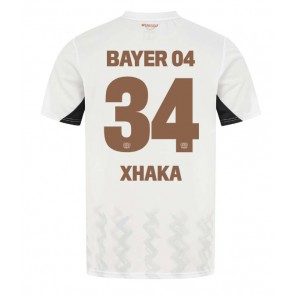 Bayer Leverkusen Granit Xhaka #34 Venkovní Dres 2024-25 Krátkým Rukávem