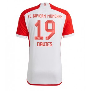 Bayern Munich Alphonso Davies #19 Domácí Dres 2023-24 Krátkým Rukávem