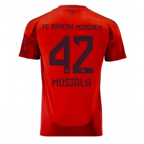 Bayern Munich Jamal Musiala #42 Domácí Dres 2024-25 Krátkým Rukávem