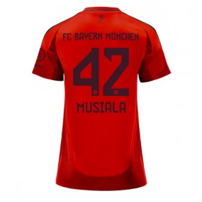 Bayern Munich Jamal Musiala #42 Domácí Dres pro Dámy 2024-25 Krátkým Rukávem