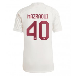 Bayern Munich Noussair Mazraoui #40 Alternativní Dres 2023-24 Krátkým Rukávem