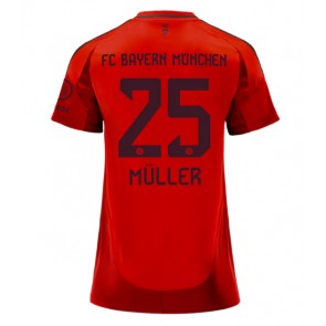 Bayern Munich Thomas Muller #25 Domácí Dres pro Dámy 2024-25 Krátkým Rukávem