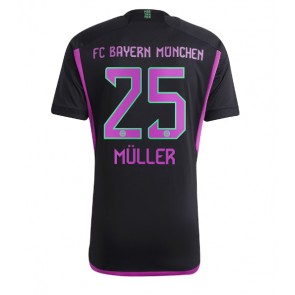 Bayern Munich Thomas Muller #25 Venkovní Dres 2023-24 Krátkým Rukávem