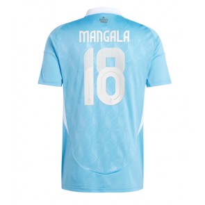 Belgie Orel Mangala #18 Venkovní Dres ME 2024 Krátkým Rukávem