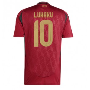 Belgie Romelu Lukaku #10 Domácí Dres ME 2024 Krátkým Rukávem