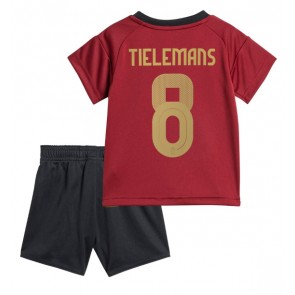 Belgie Youri Tielemans #8 Domácí dres komplet pro Děti ME 2024 Krátkým Rukávem (+ Krátké kalhoty)