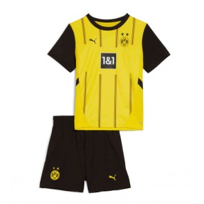 Borussia Dortmund Domácí dres komplet pro Děti 2024-25 Krátkým Rukávem (+ Krátké kalhoty)