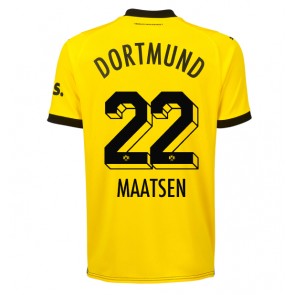 Borussia Dortmund Ian Maatsen #22 Domácí Dres 2023-24 Krátkým Rukávem