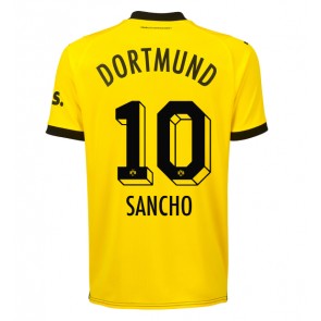 Borussia Dortmund Jadon Sancho #10 Domácí Dres 2023-24 Krátkým Rukávem