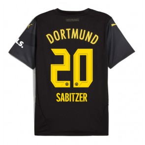 Borussia Dortmund Marcel Sabitzer #20 Venkovní Dres 2024-25 Krátkým Rukávem