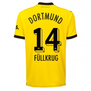 Borussia Dortmund Niclas Fullkrug #14 Domácí Dres 2023-24 Krátkým Rukávem