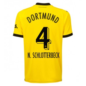 Borussia Dortmund Nico Schlotterbeck #4 Domácí Dres 2023-24 Krátkým Rukávem