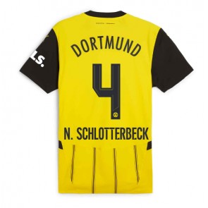 Borussia Dortmund Nico Schlotterbeck #4 Domácí Dres 2024-25 Krátkým Rukávem