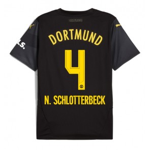 Borussia Dortmund Nico Schlotterbeck #4 Venkovní Dres 2024-25 Krátkým Rukávem