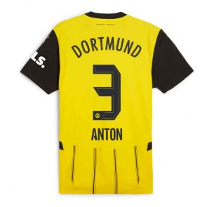 Borussia Dortmund Waldemar Anton #3 Domácí Dres 2024-25 Krátkým Rukávem