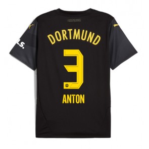 Borussia Dortmund Waldemar Anton #3 Venkovní Dres 2024-25 Krátkým Rukávem