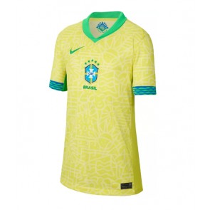 Brazílie Domácí Dres pro Dámy Copa America 2024 Krátkým Rukávem