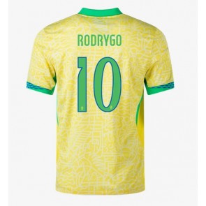 Brazílie Rodrygo Goes #10 Domácí Dres Copa America 2024 Krátkým Rukávem