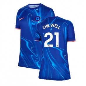 Chelsea Ben Chilwell #21 Domácí Dres pro Dámy 2024-25 Krátkým Rukávem