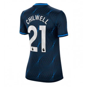 Chelsea Ben Chilwell #21 Venkovní Dres pro Dámy 2023-24 Krátkým Rukávem