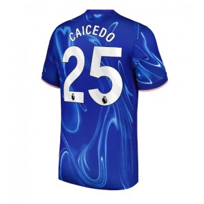 Chelsea Moises Caicedo #25 Domácí Dres 2024-25 Krátkým Rukávem