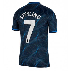 Chelsea Raheem Sterling #7 Venkovní Dres 2023-24 Krátkým Rukávem