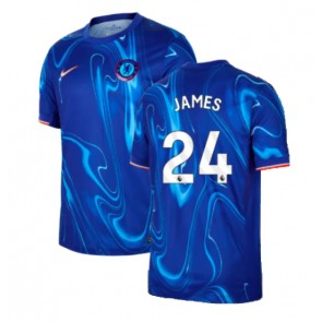 Chelsea Reece James #24 Domácí Dres 2024-25 Krátkým Rukávem