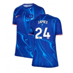 Chelsea Reece James #24 Domácí Dres pro Dámy 2024-25 Krátkým Rukávem