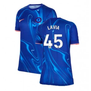 Chelsea Romeo Lavia #45 Domácí Dres pro Dámy 2024-25 Krátkým Rukávem