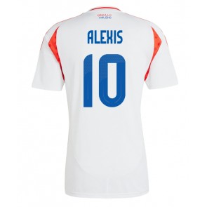 Chile Alexis Sanchez #10 Venkovní Dres Copa America 2024 Krátkým Rukávem