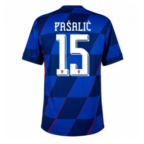 Chorvatsko Mario Pasalic #15 Venkovní Dres ME 2024 Krátkým Rukávem